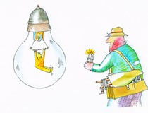 Vtip, barevná ilustrace 6