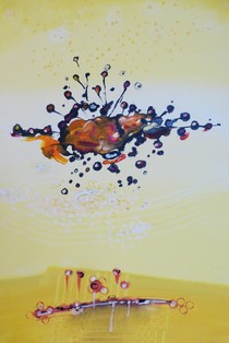 Rozmary času, olej - komb. tech. - plátno 50x70