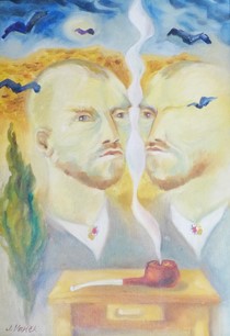 Vincentova Dýmka, olej 30x45