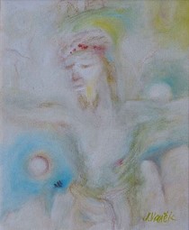 Ježíš, olej 26x30